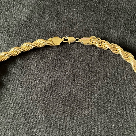 Gold-Tone Rope Chain Necklace - Picture 3 of 3